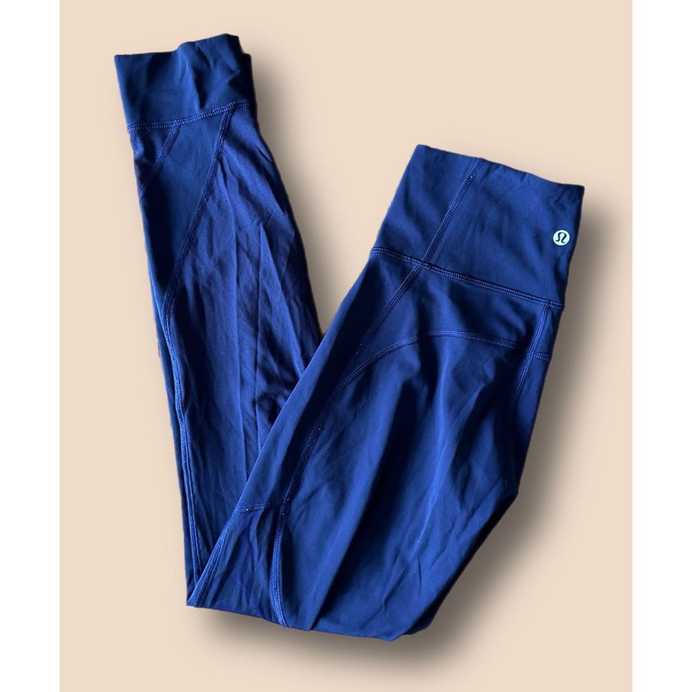 Lululemon Mesh Navy Leggings